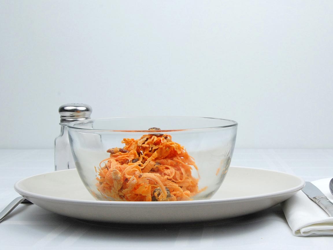 Calories in 0.75 cup(s) of Carrot Raisin Salad