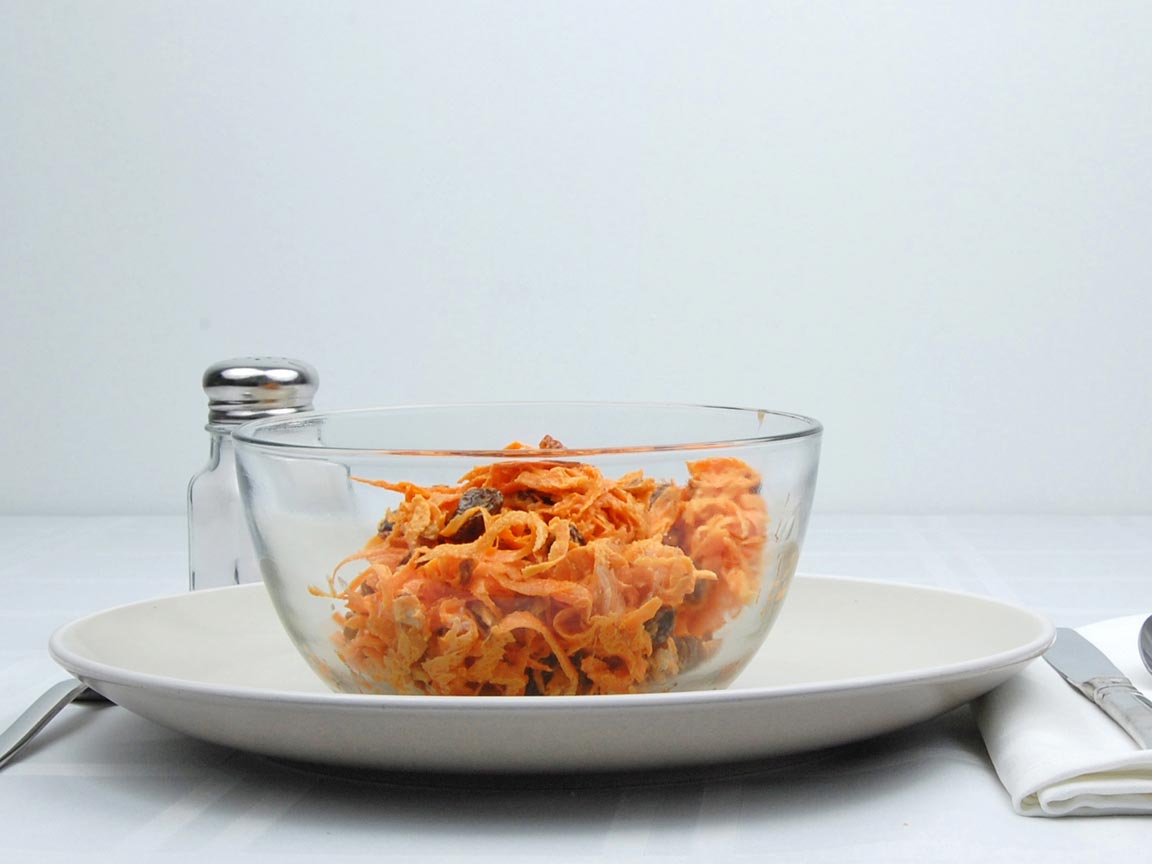 Calories in 1.5 cup(s) of Carrot Raisin Salad