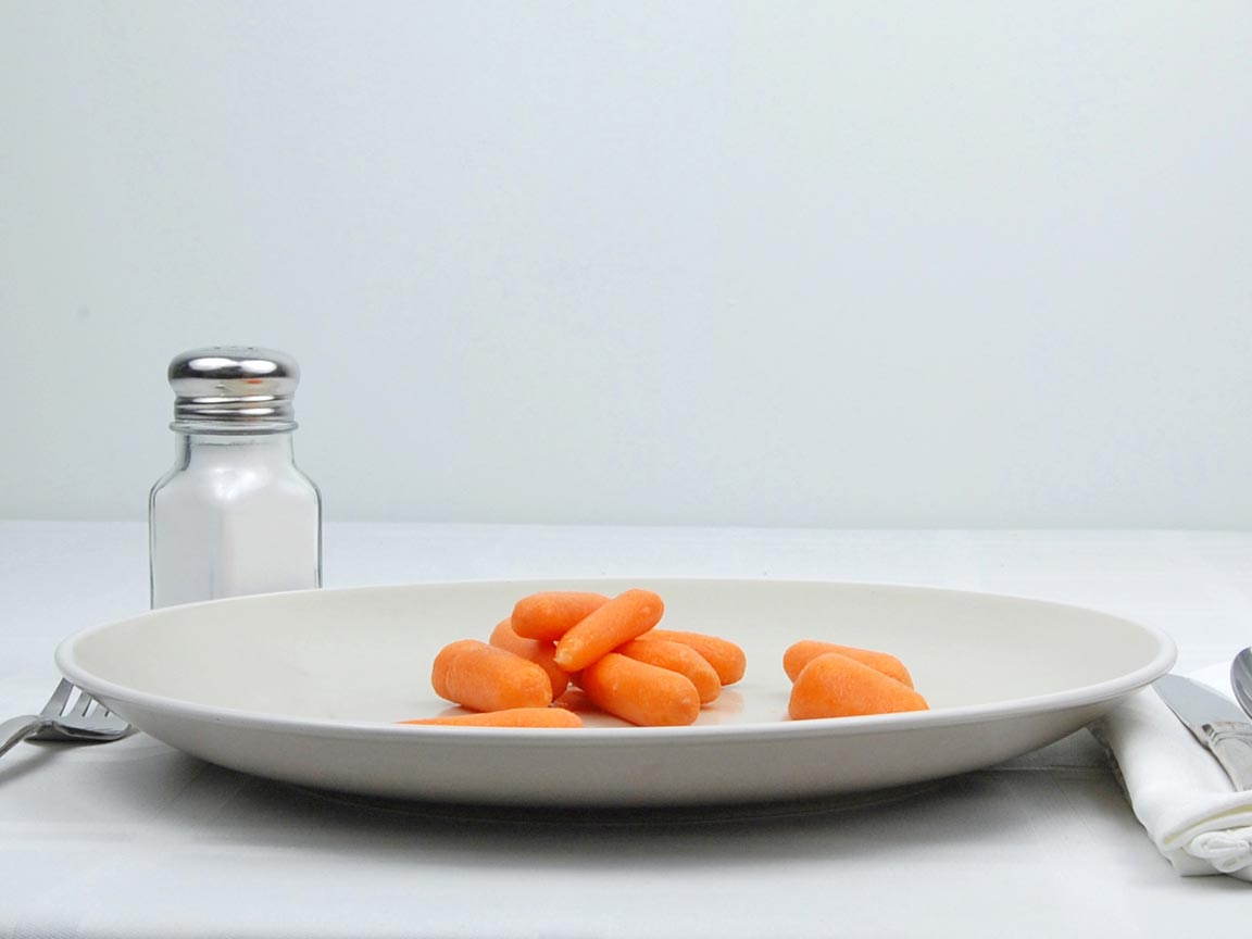 Calories in 85 grams of Carrots - Baby