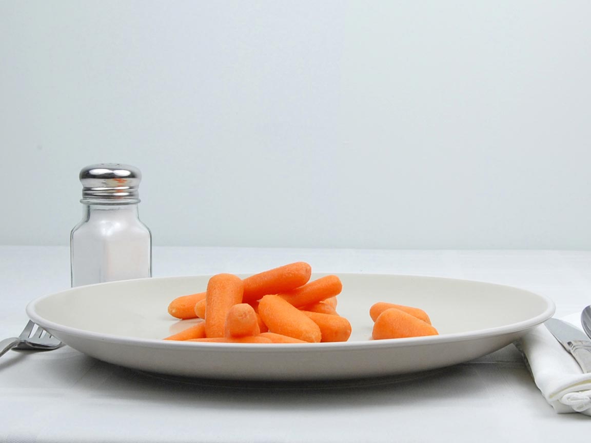 Calories in 141 grams of Carrots - Baby