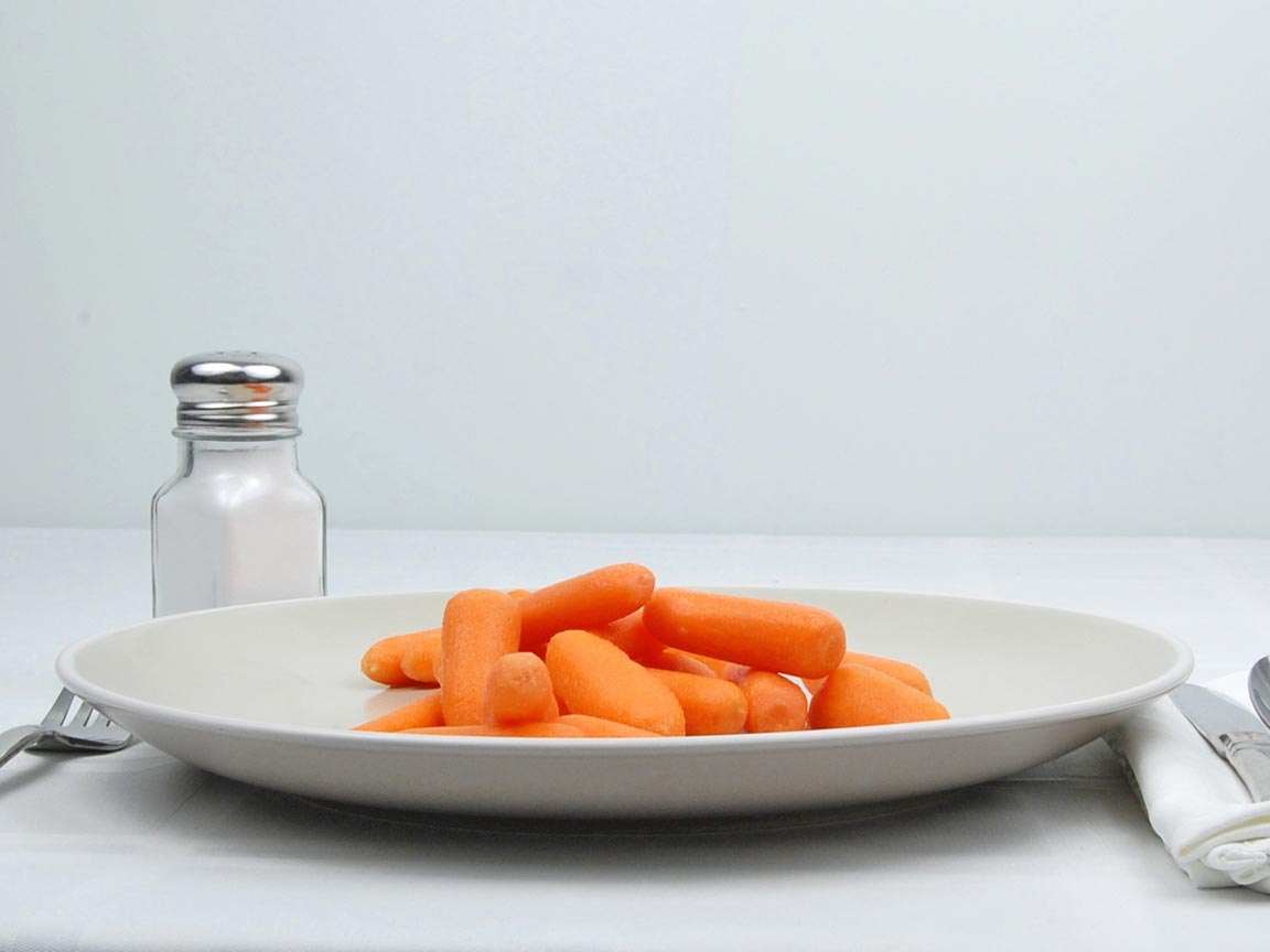 Calories in 170 grams of Carrots - Baby