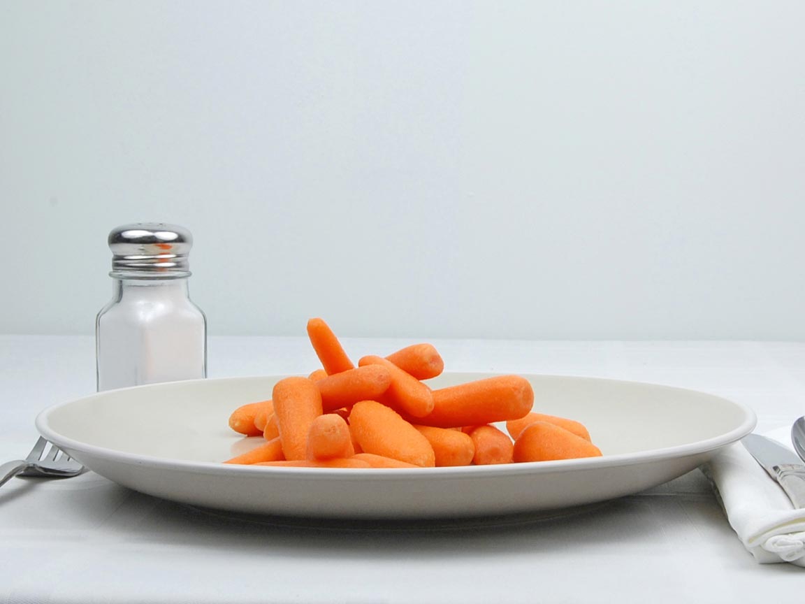 Calories in 198 grams of Carrots - Baby