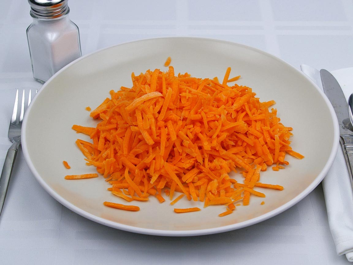 Calories in 2 cup(s) of Carrots - Shredded