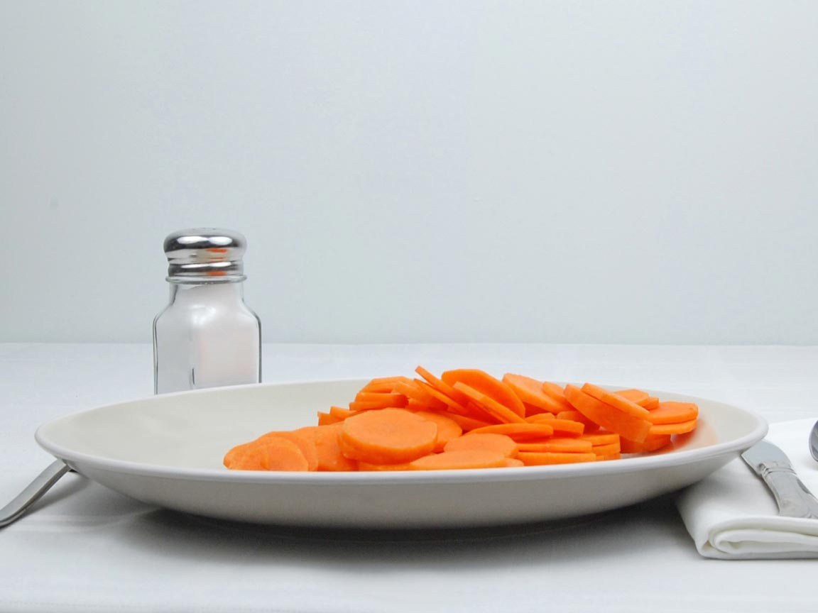 Calories in 1.75 cup(s) of Carrots - Sliced