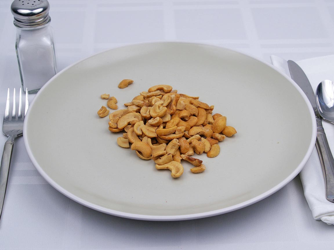 Calories in 79 grams of Cashews - No Salt