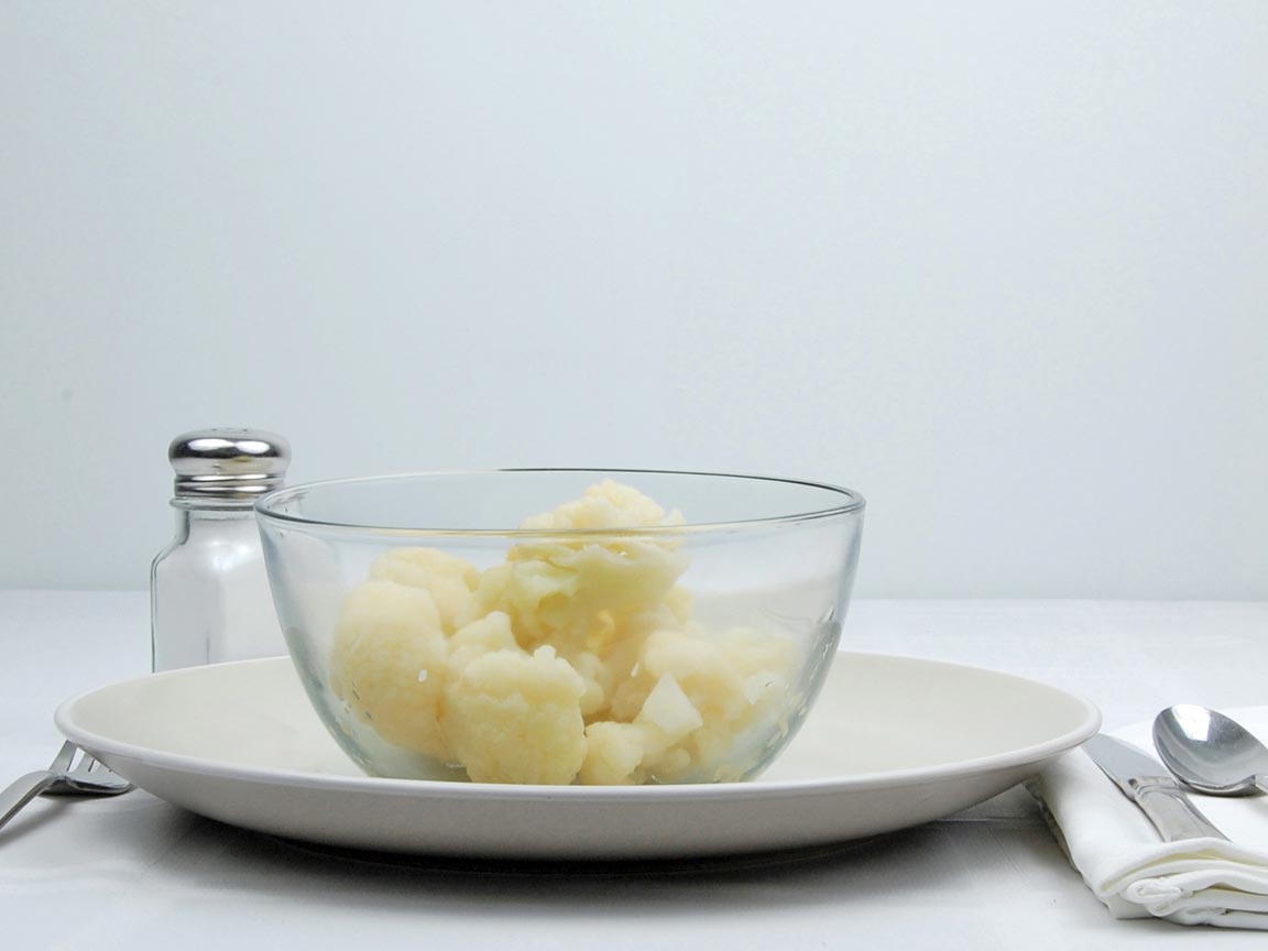 Calories in 1.25 cup(s) of Cauliflower - Frozen