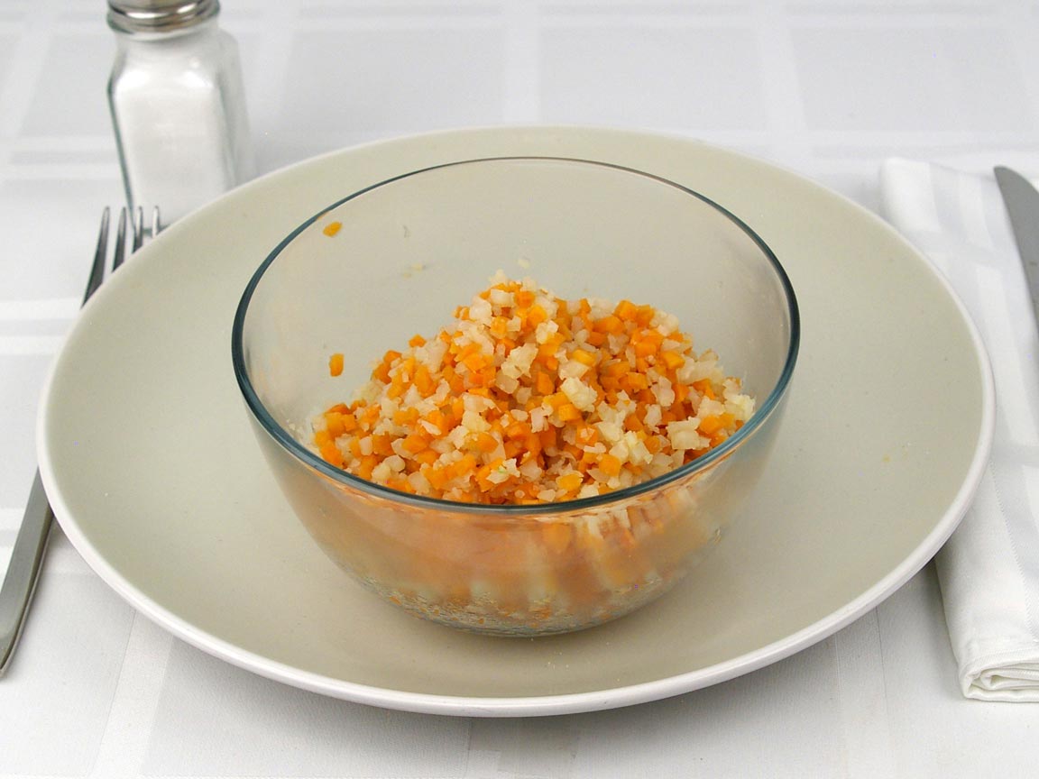 Calories in 1.5 cup(s) of Cauliflower Sweet Potato Rice