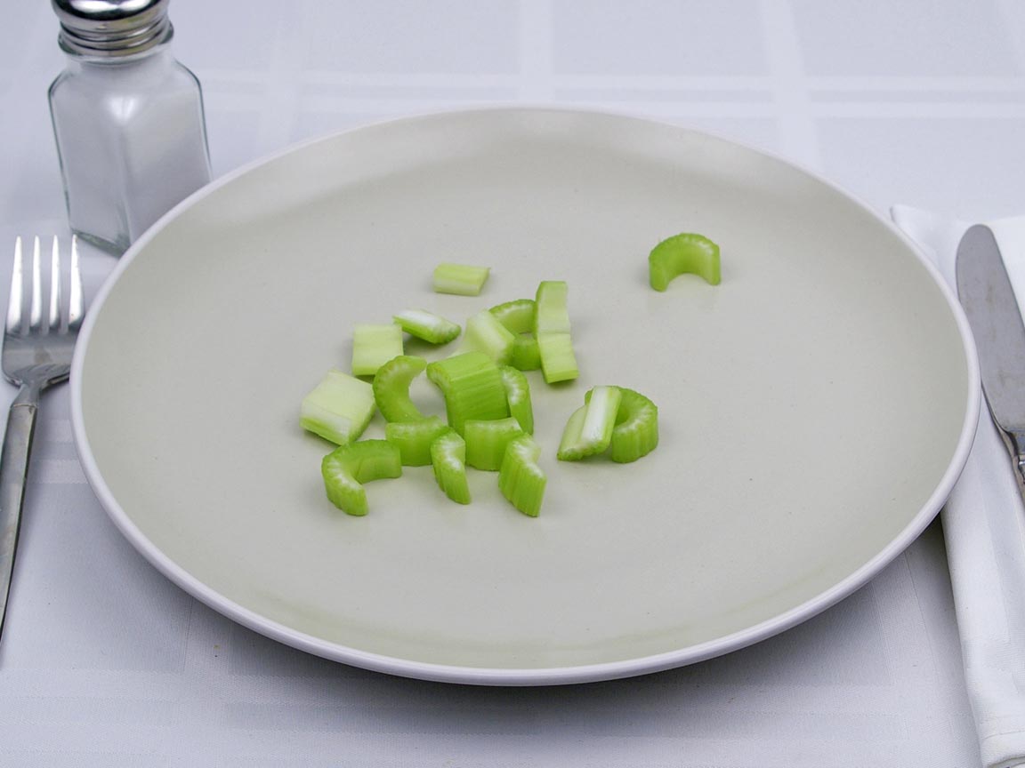 Calories in 50 grams of Celery - Chopped
