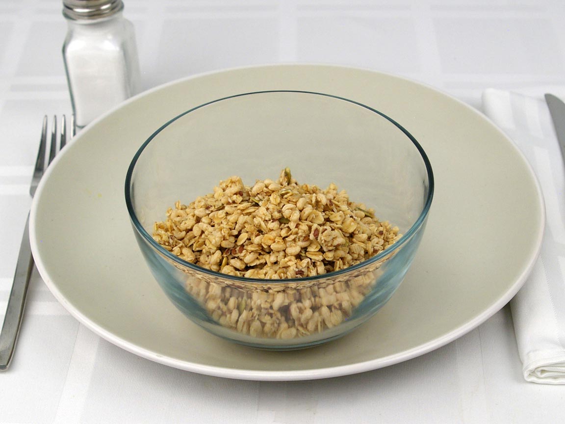 Calories in 1.5 cup(s) of Pumpkin Flax Granola Cereal