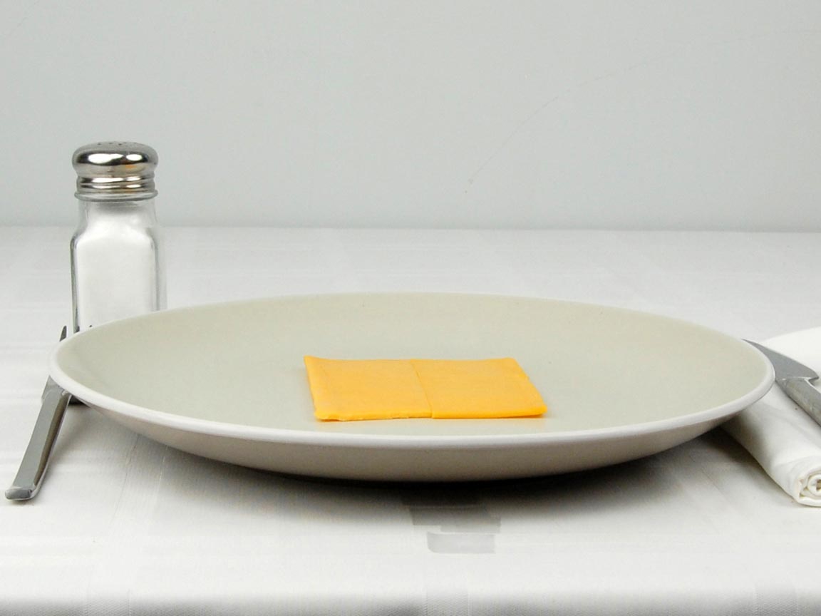 Calories in 1 slice(s) of Cheddar Slices
