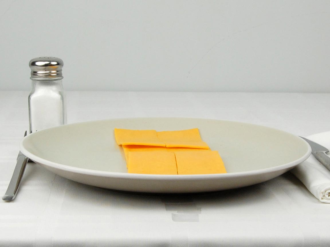 Calories in 3 slice(s) of Cheddar Slices