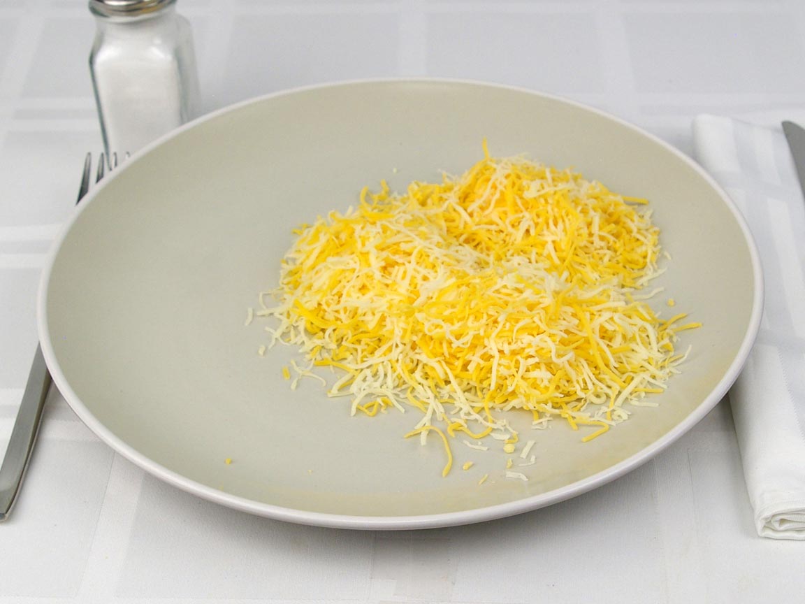Calories in 1 cup(s) of Shredded Cheese - Jack Blend