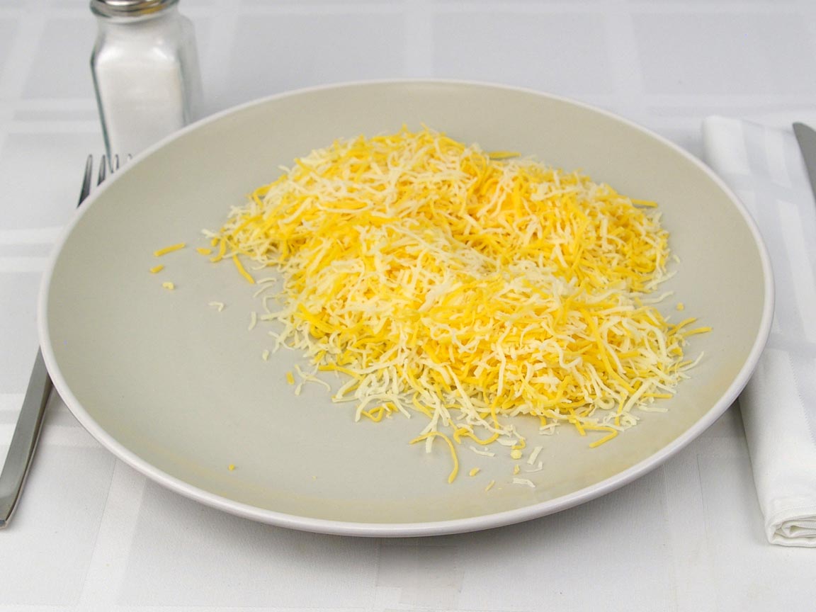 Calories in 1.33 cup(s) of Shredded Cheese - Jack Blend