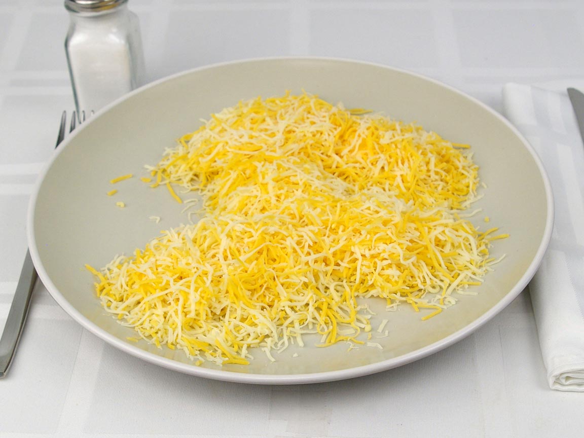 Calories in 1.67 cup(s) of Shredded Cheese - Jack Blend
