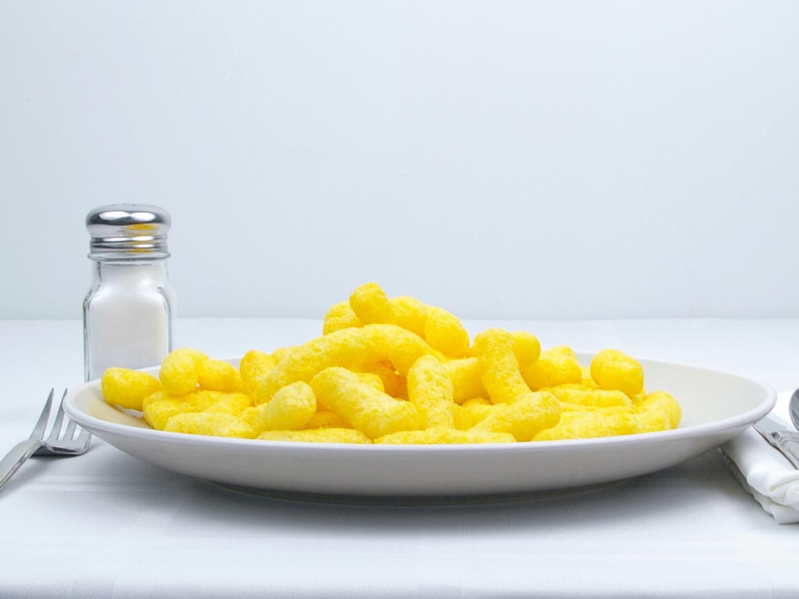 Calories in 56 grams of Cheese Puffs