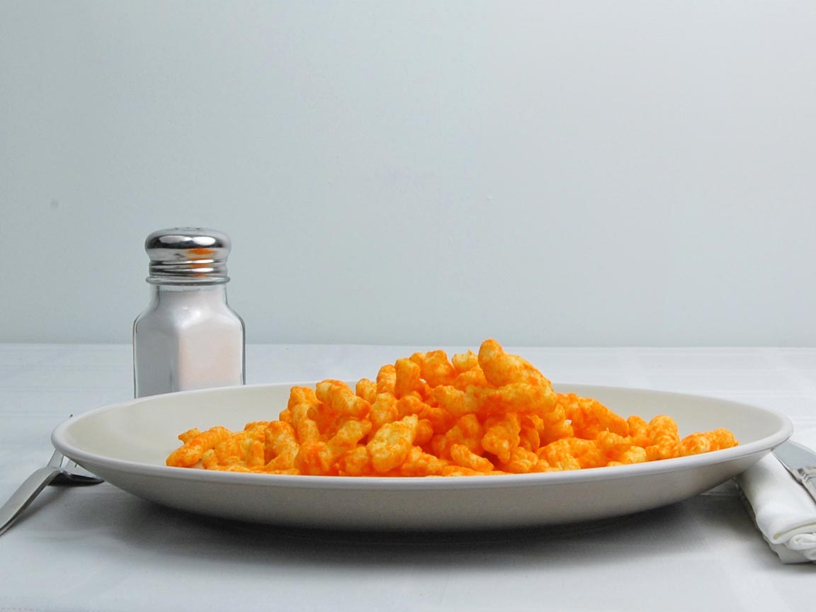 Calories in 85 grams of Cheetos