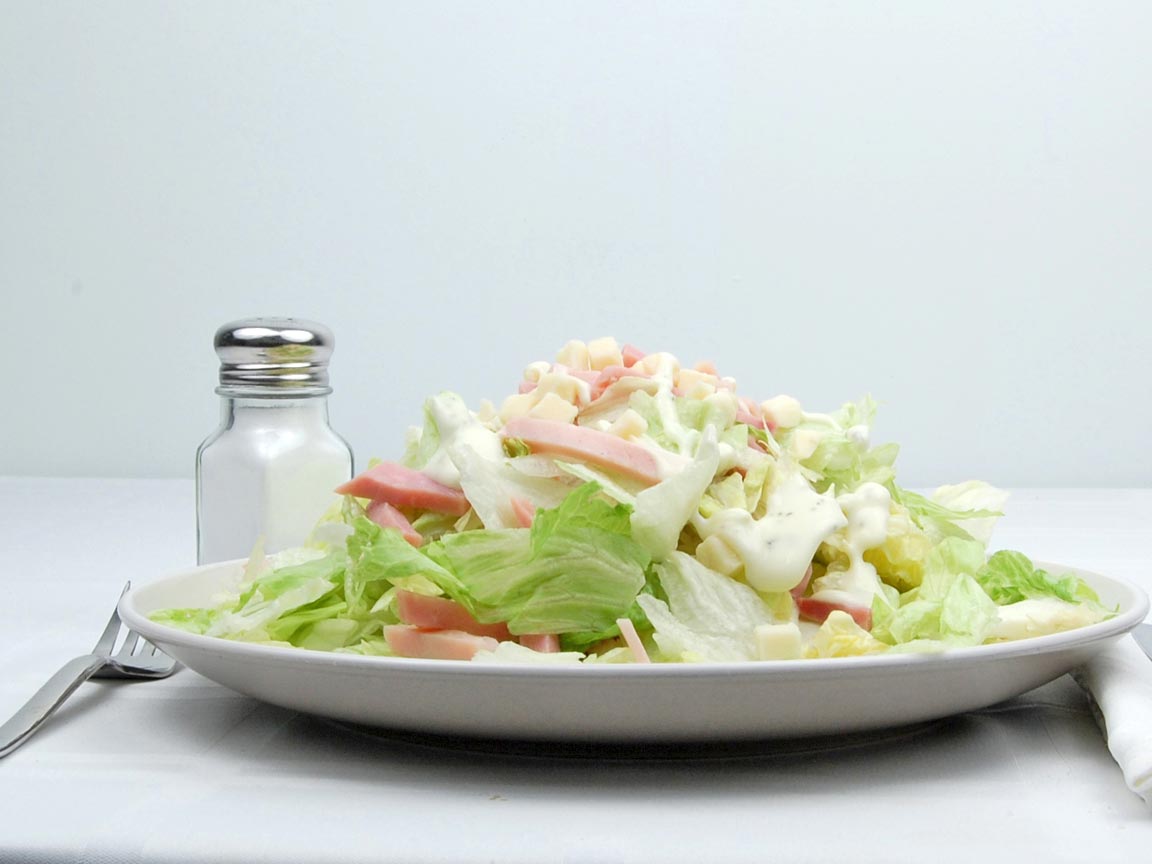 Calories in 424 grams of Chef Salad - with Ranch Dressing