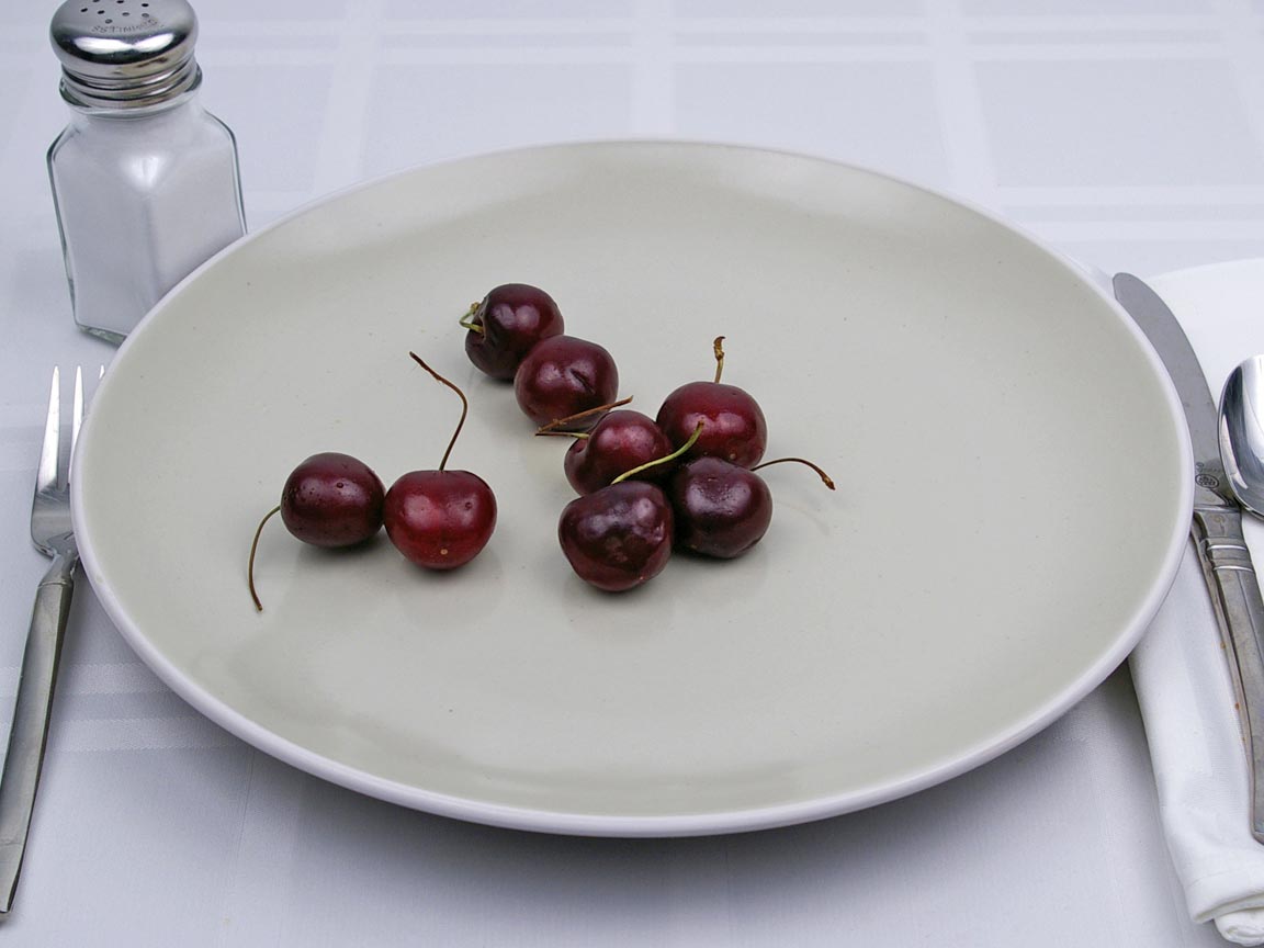 Calories in 8 cherrie(s) of Cherries