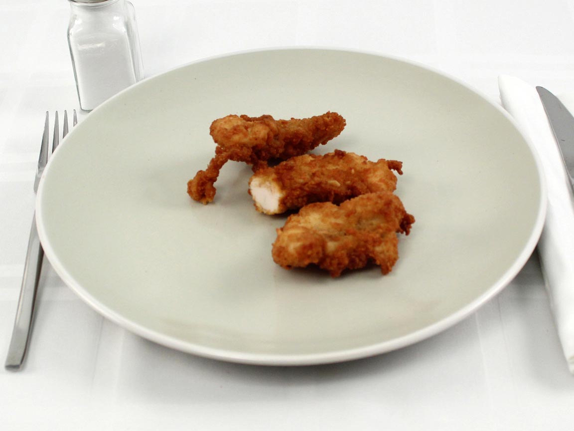 Calories in 3 piece(s) of Chick-fil-A Chicken Strips