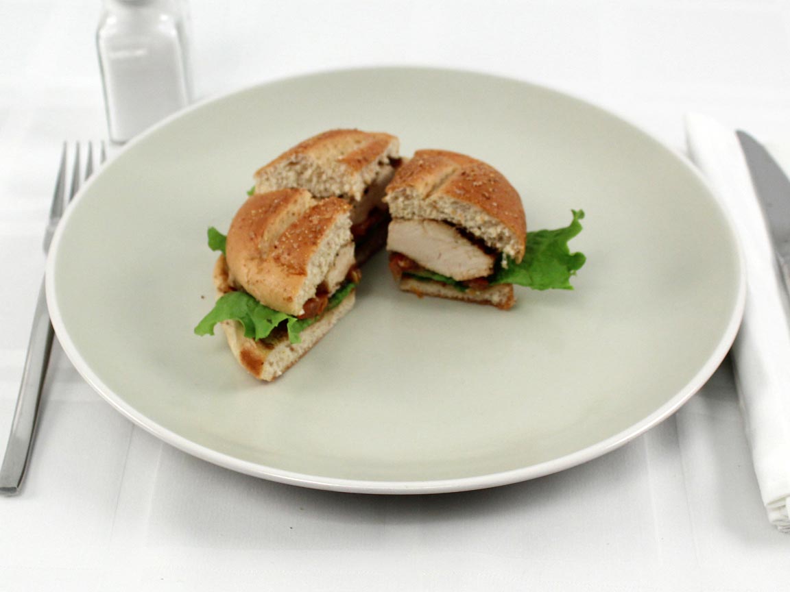 Calories in 0.75 sandwich(s) of Chick-fil-A Grilled Chicken Sandwich