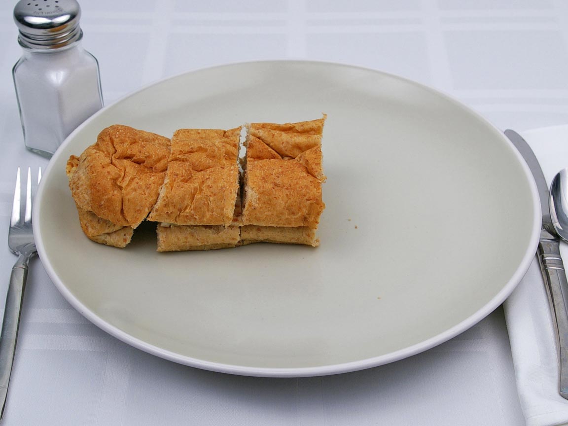 Calories in 0.75 6 inch of Subway - Chicken Breast Sandwich - Plain