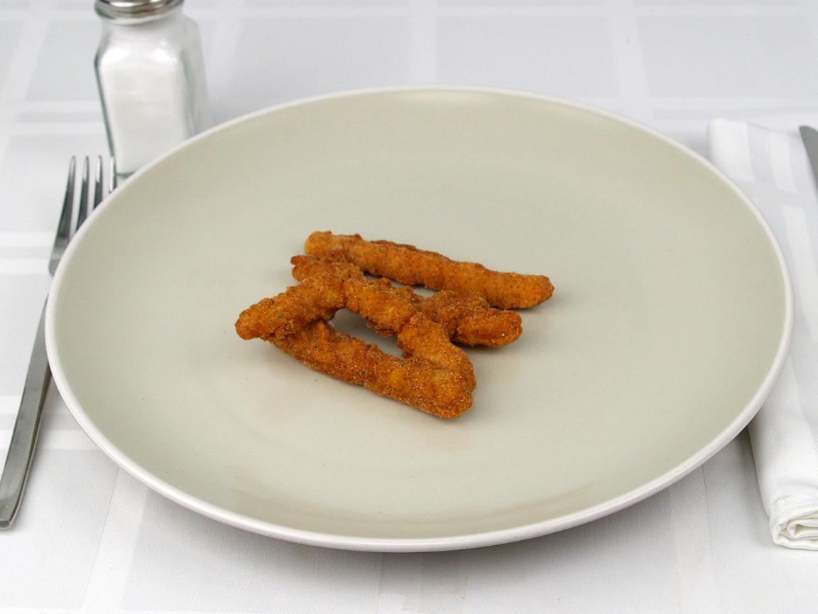 Calories in 45 grams of Burger King Chicken Fries