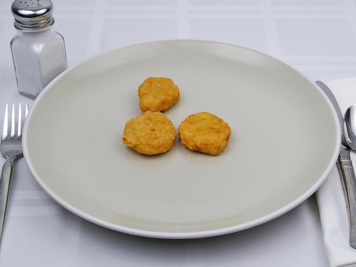 Calories in 3 piece(s) of McDonald's - Chicken Nuggets