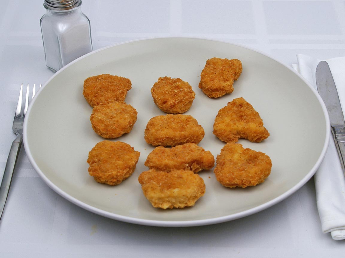 Calories in 10 nugget(s) of Wendy's - Chicken Nuggets