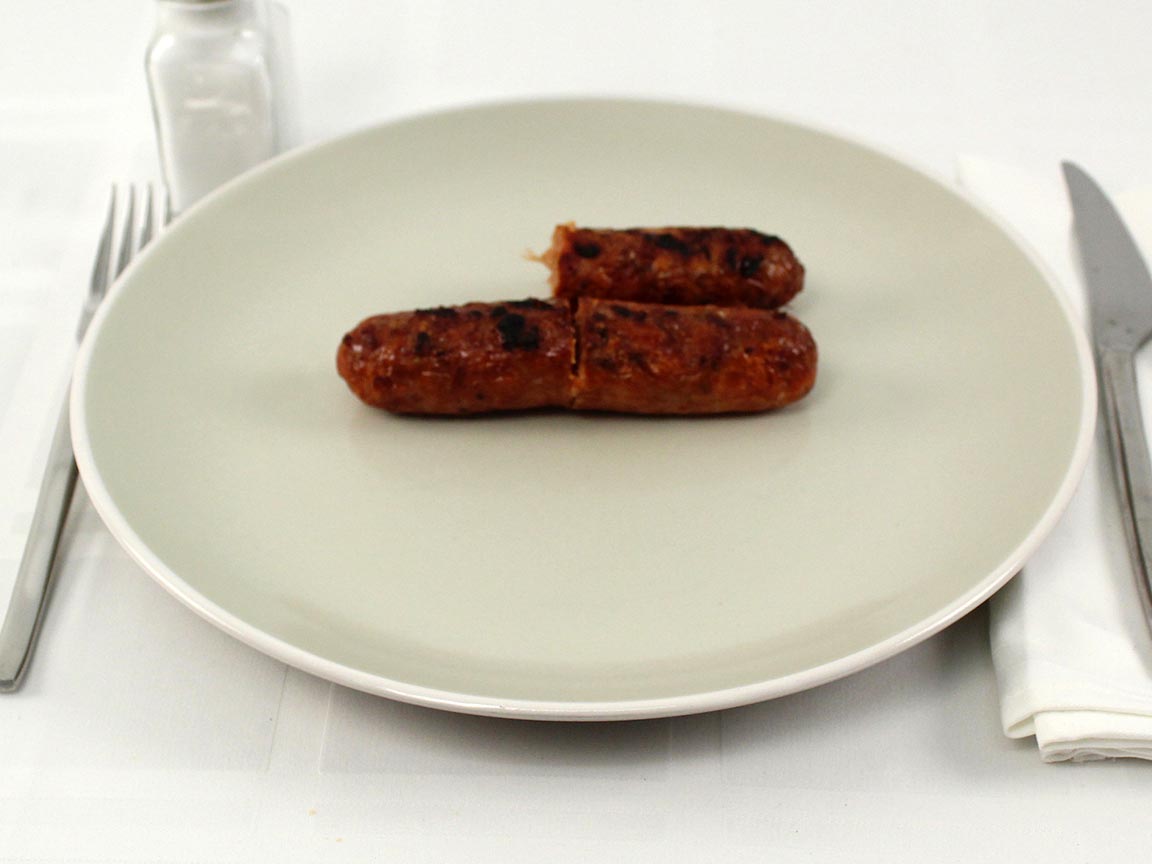 Calories in 1.5 sausage(s) of Spicy Italian Chicken Sausage