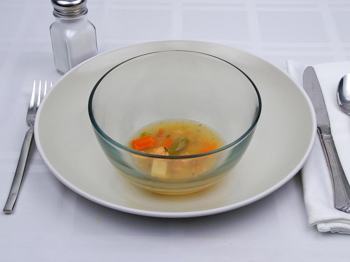 Calories in 0.25 cup(s) of Chicken Vegetable Soup