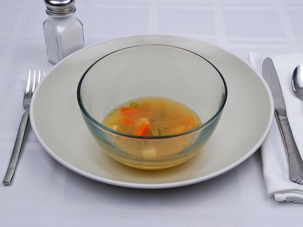 Calories in 0.5 cup(s) of Chicken Vegetable Soup