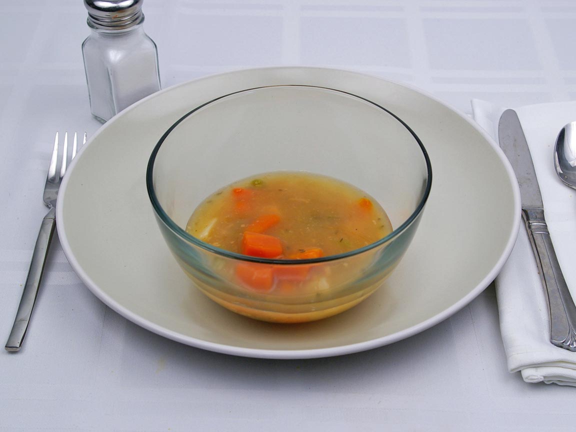 Calories in 0.75 cup(s) of Chicken Vegetable Soup