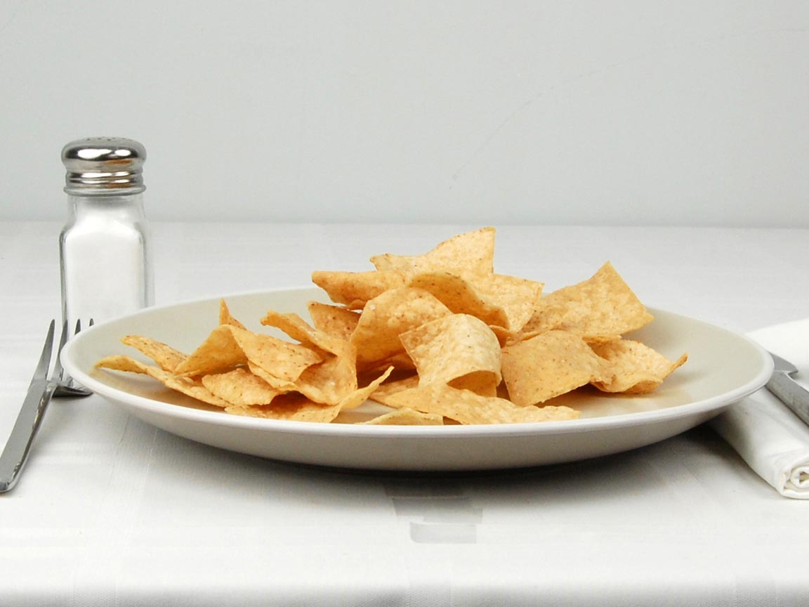 Calories in 56 grams of Chipotle Tortilla Chips