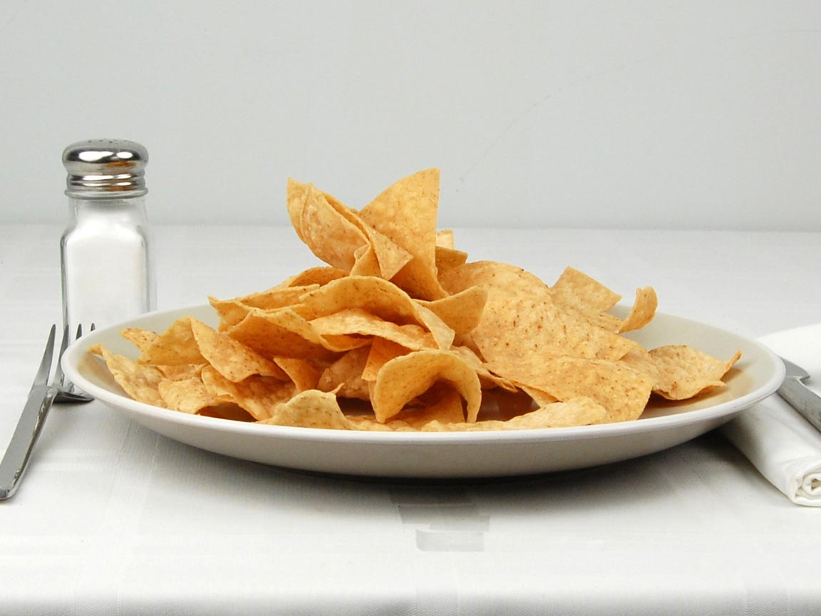 Calories in 99 grams of Chipotle Tortilla Chips
