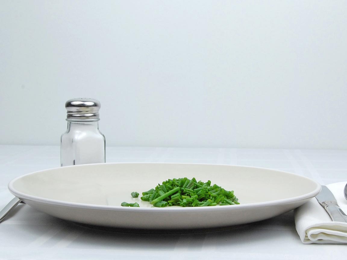 Calories in 8 tsp(s) of Chives
