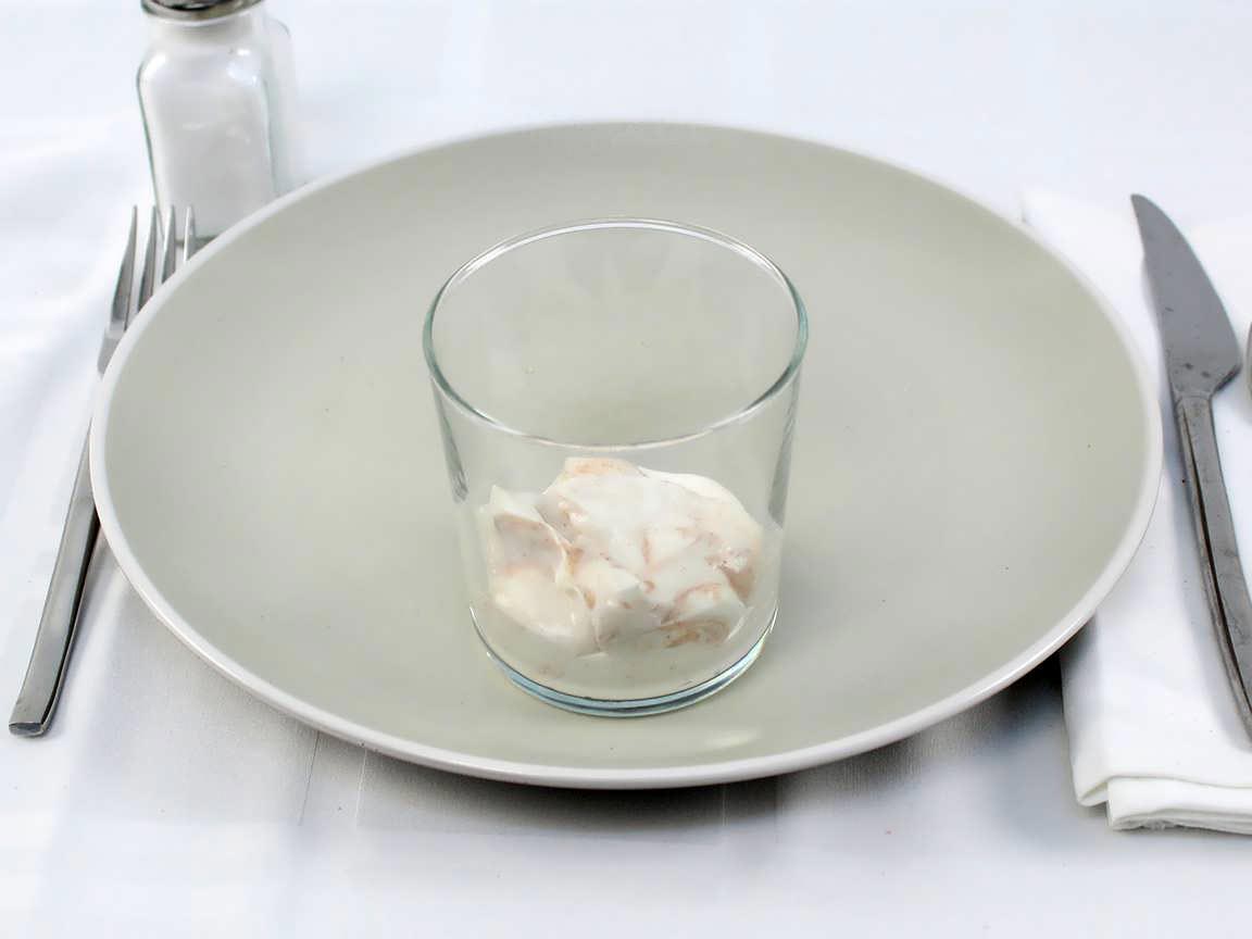 Calories in 0.67 container(s) of Chobani Plain Greek Yogurt Almond Butter