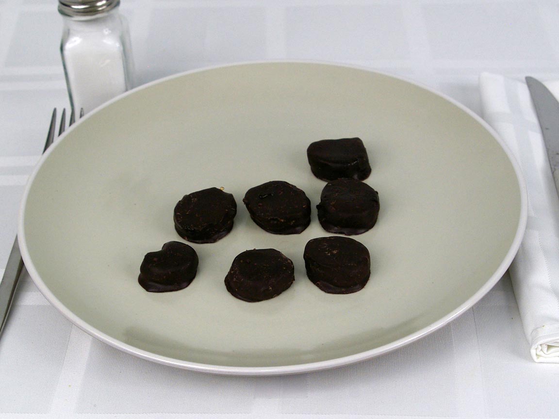 Calories in 7 ea(s) of Chocolate Covered Bananas - Slices