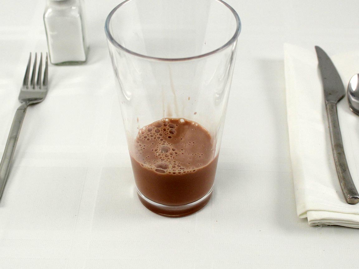 Calories in 4 fl oz(s) of Chocolate Milk - no sugar added - 1% 