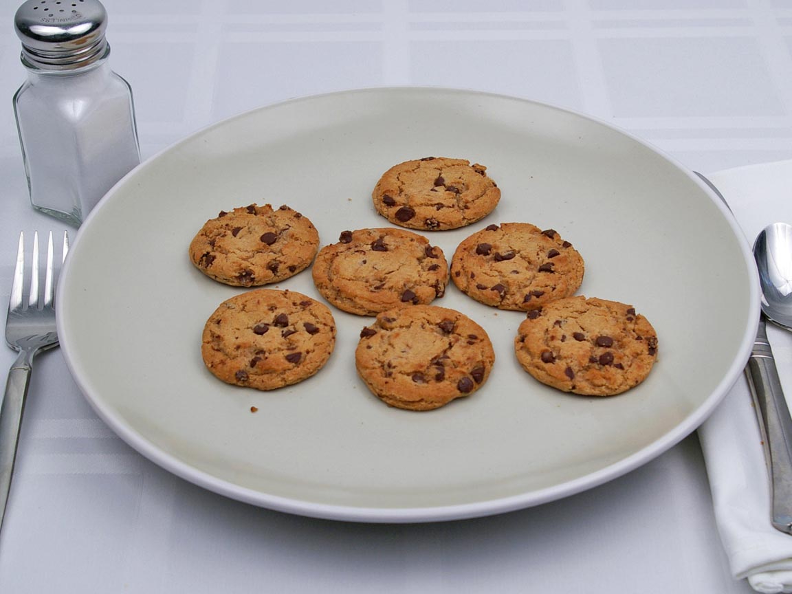 Calories in 7 cookie(s) of Chocolate Chip Cookie - Sugar Free
