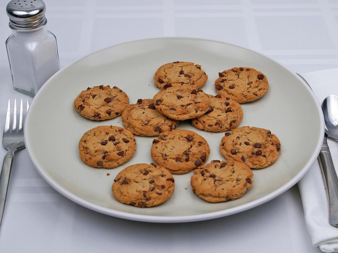 Calories in 11 cookie(s) of Chips Ahoy Chocolate Chip Cookie