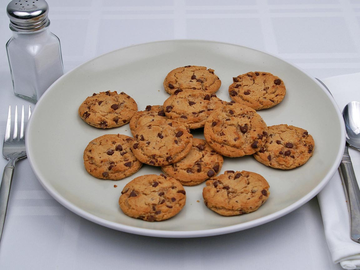 Calories in 13 cookie(s) of Chocolate Chip Cookie - Sugar Free