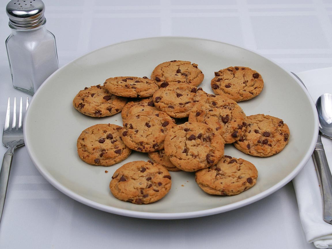 Calories in 15 cookie of Chips Ahoy - Reduced Fat