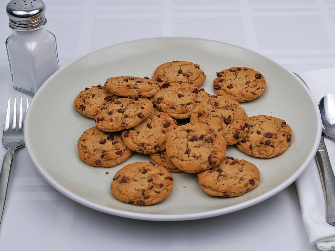 Calories in 16 cookie(s) of Chocolate Chip Cookie - Sugar Free