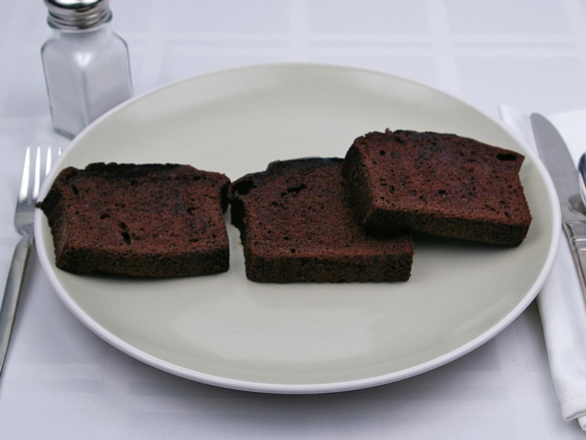 Calories in 3 slice(s) of Chocolate Loaf Cake