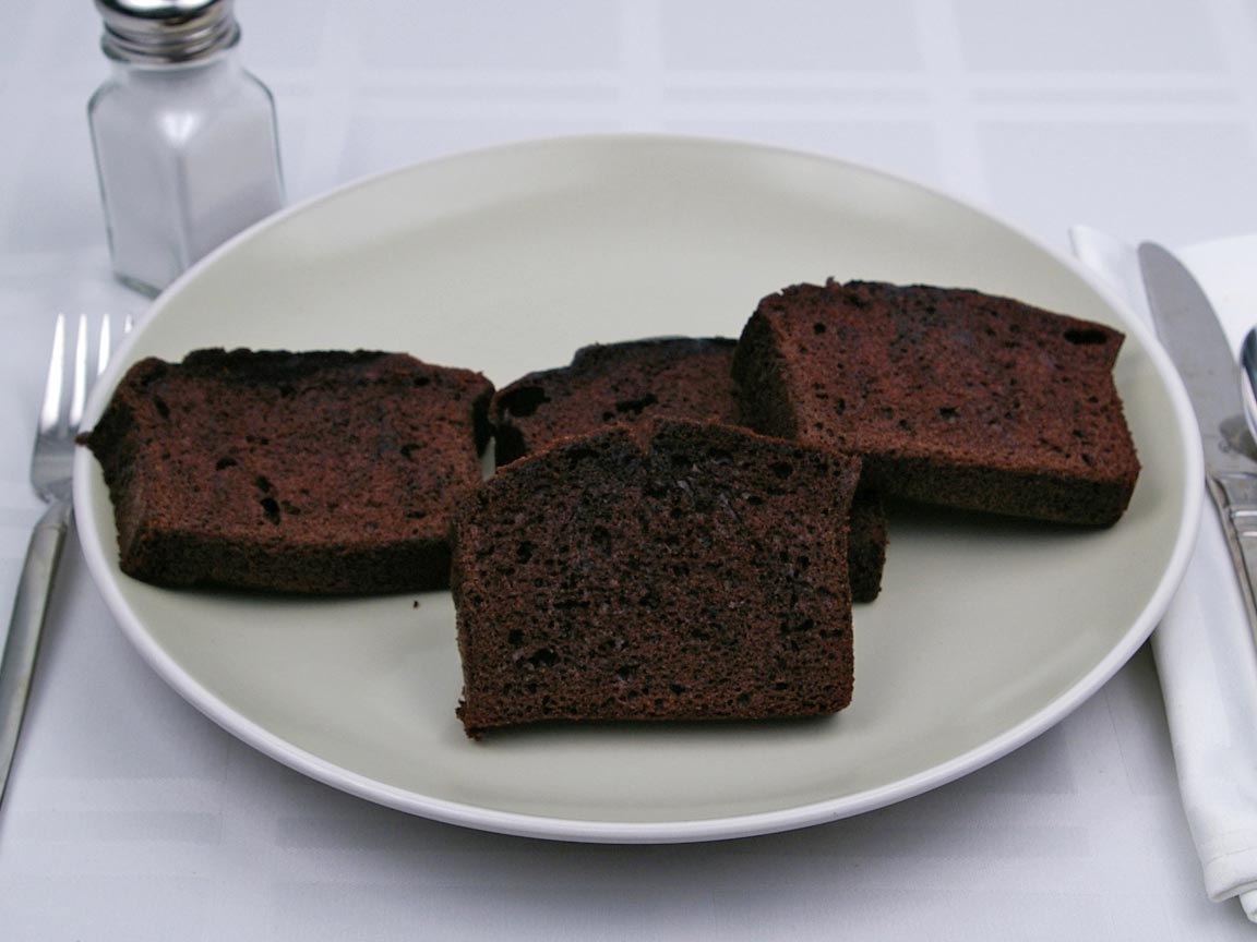 Calories in 4 slice(s) of Chocolate Loaf Cake