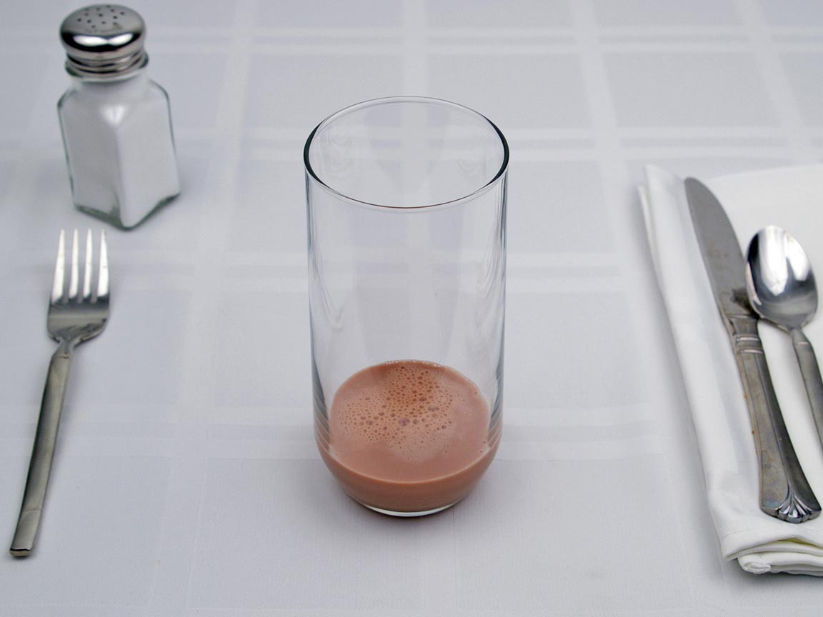 Calories in 2 fl oz(s) of Chocolate Milk - Whole - Avg