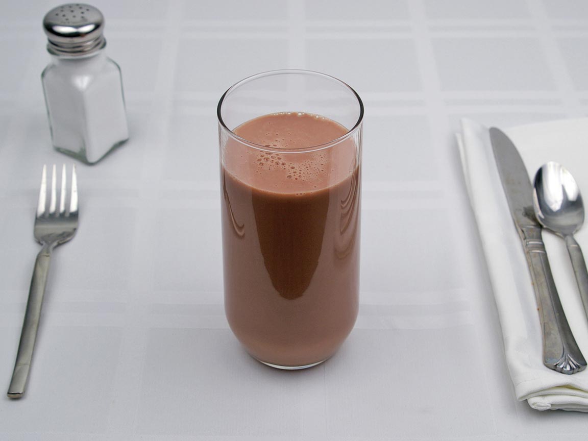 Calories in 15 fl oz(s) of Chocolate Milk - Whole - Avg