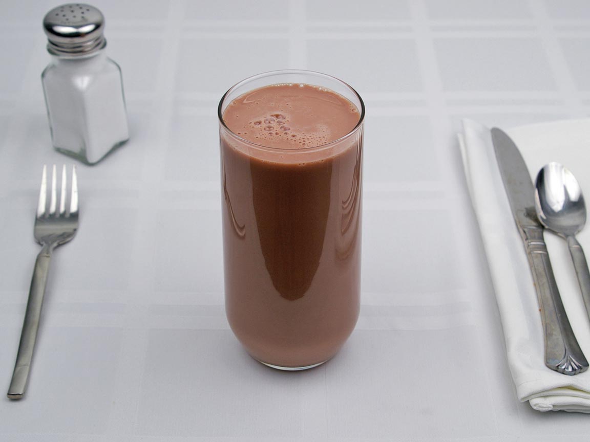 Calories in 17 fl oz(s) of Chocolate Milk - Whole - Avg
