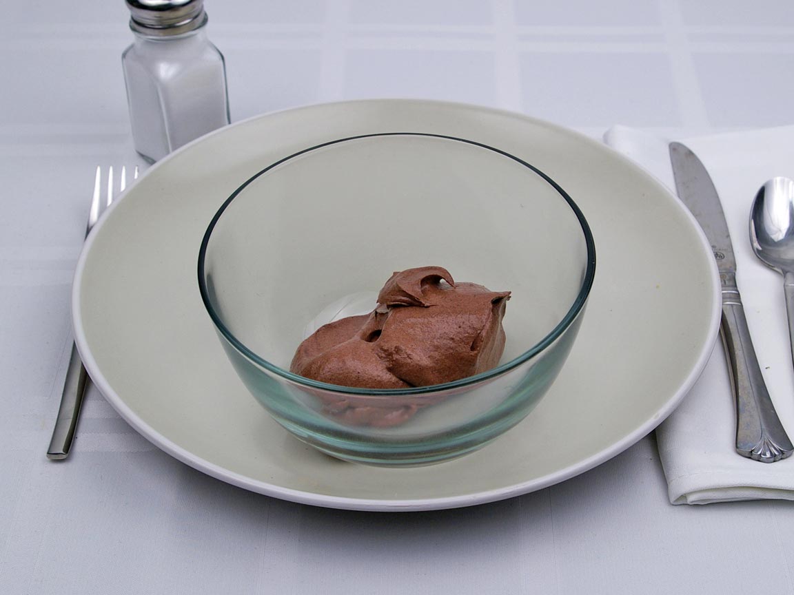 Calories in 0.5 cup(s) of Chocolate Mousse