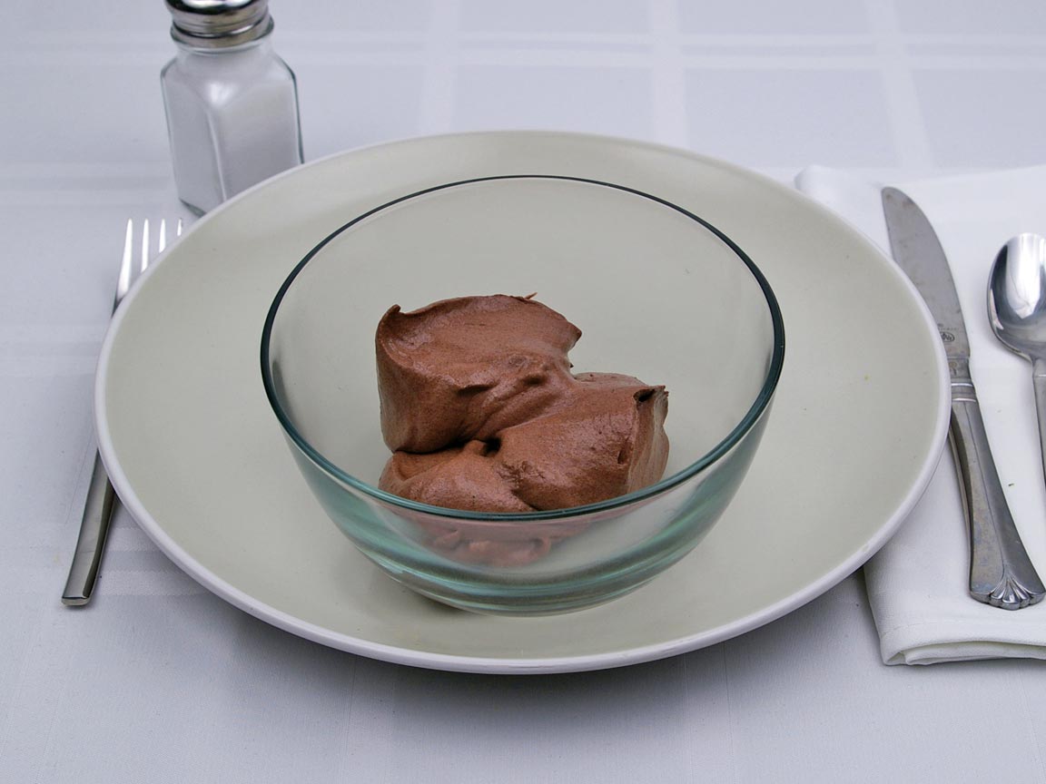 Calories in 0.75 cup(s) of Chocolate Mousse